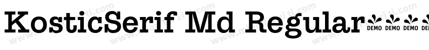 KosticSerif Md Regular字体转换